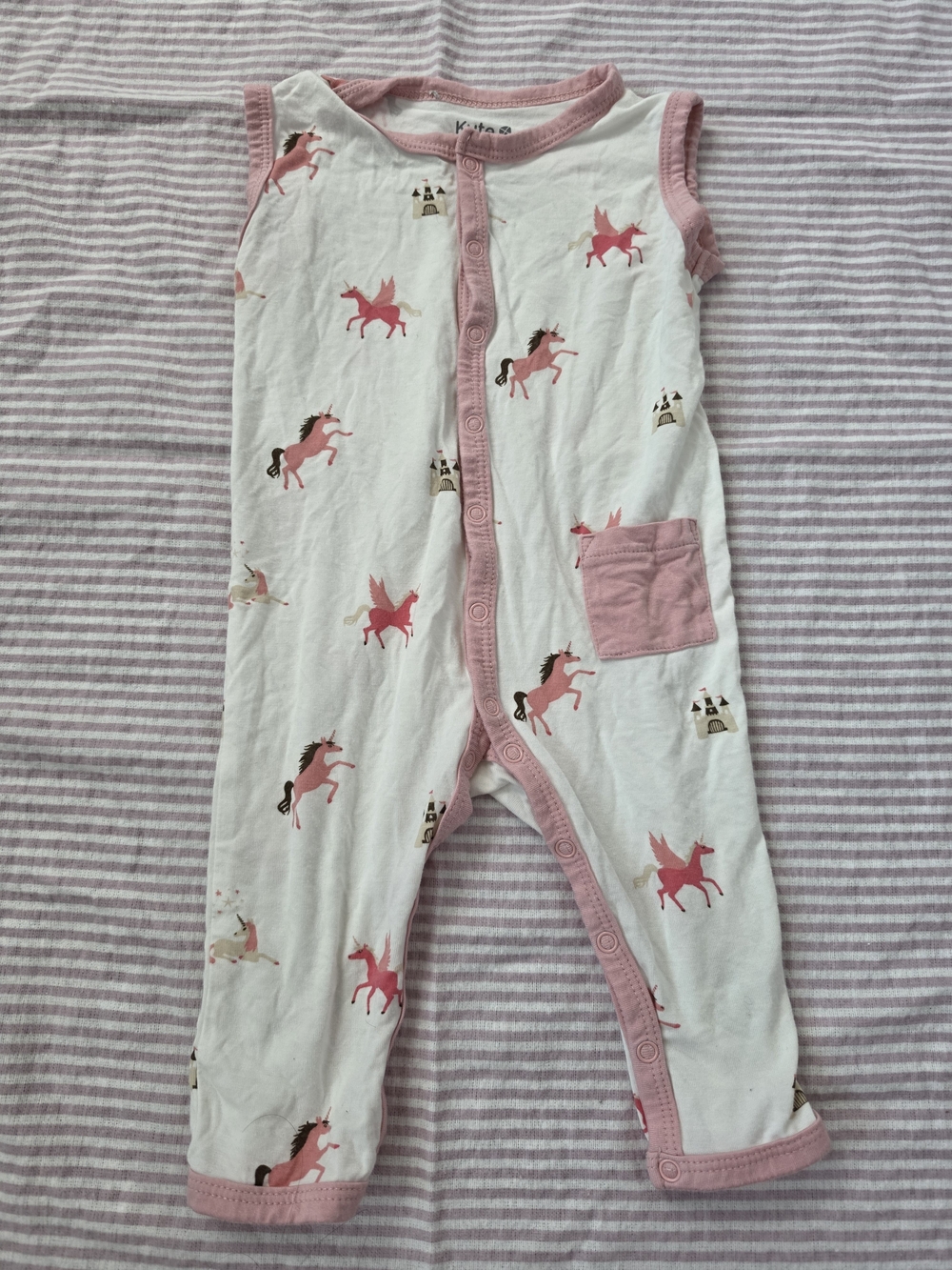 Kyte Baby Unicorn Bamboo Sleeveless Romper | 6–12M
